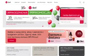Zrzut strony: DPD Polska (przesyłki międzynarodowe)
