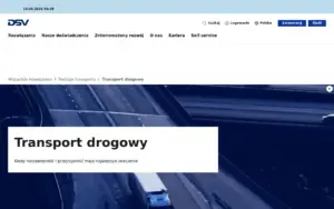 Zrzut strony: DSV (dawniej DB Schenker)