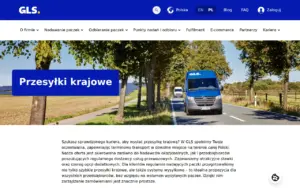 Zrzut strony: GLS Poland (przesyłki międzynarodowe)