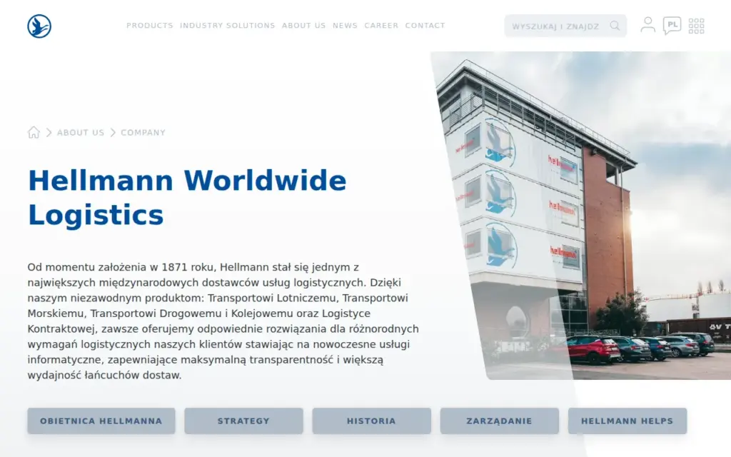 Hellmann — strona produktu na stronie producenta (zrzut ekranu)